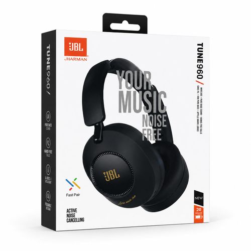 JBL High quality Tune 960 Wireless Bluetooth Over-Ear Headphones with Active Noise Cancelling, Fast